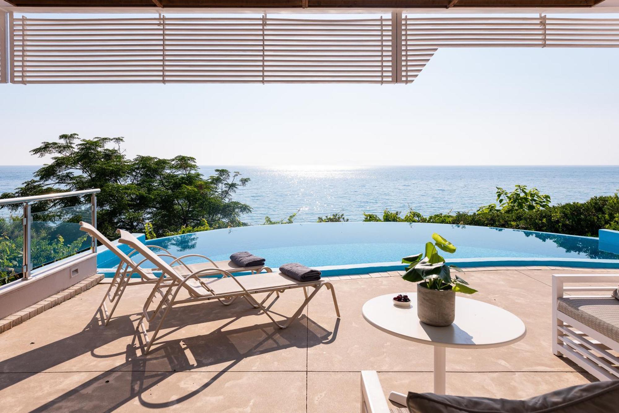Mare Dei Suites Hotel Ionian Resort Skafidia Bagian luar foto